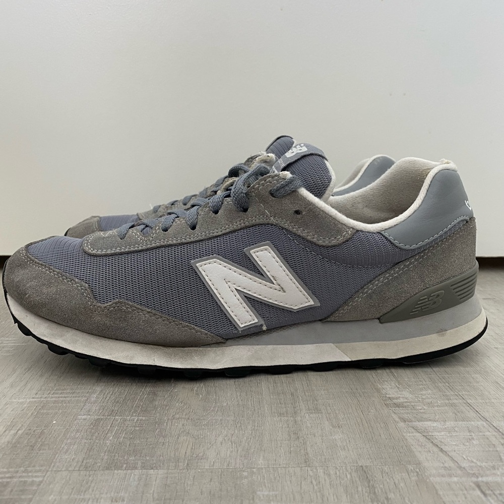 New Balance 515 Gray and White Athletic Shoes